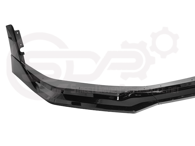 2024-Up Ford Mustang S650 | GTV Style GLOSSY BLACK Add-On Front Lip Splitter Ground Effects